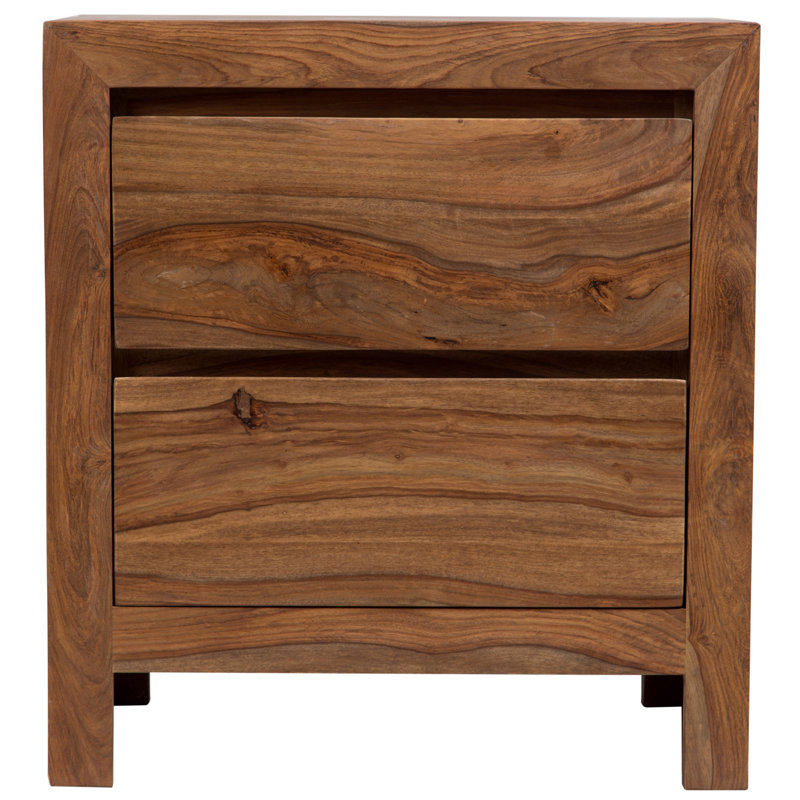 Kanwal 24'' W Solid Wood Nightstand