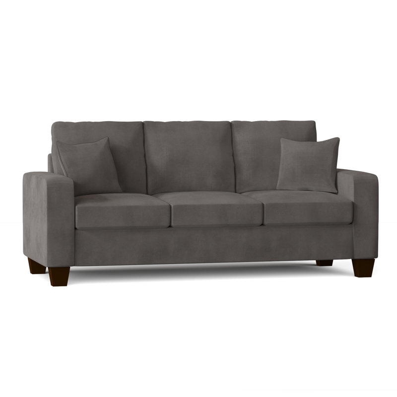Mccollister Upholstered 82.5'' Sofa, Bulldozer Graphite