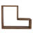 Aitken Hexagon Teak Solid Wood Floating Shelf