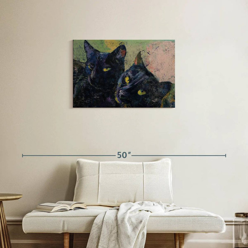 Brampt Black Cats, 20" H x 30" W