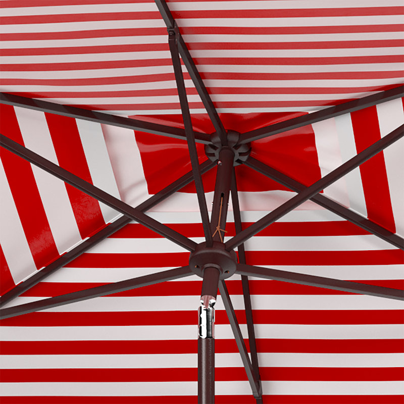 Parasol de marché rectangulaire 9,85 pi Toucha, Rouge