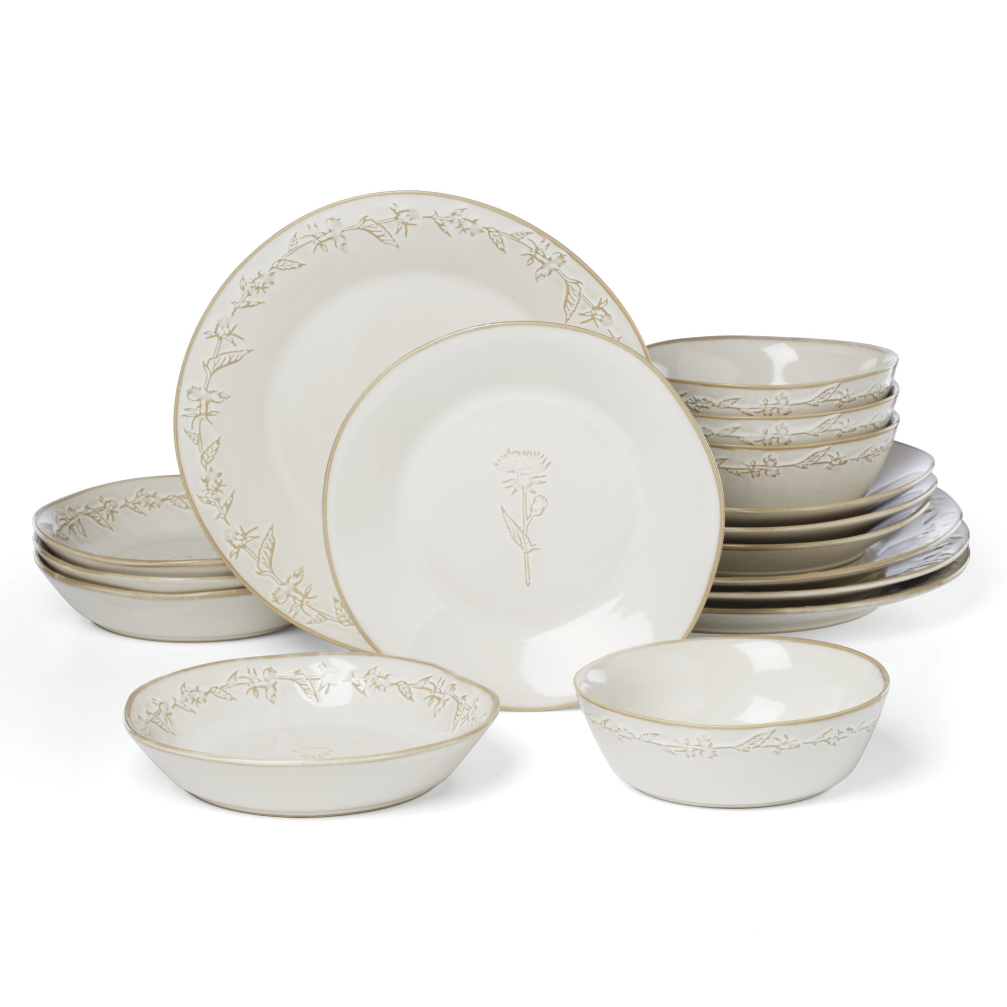 Homespun 16 Piece Dinnerware Set