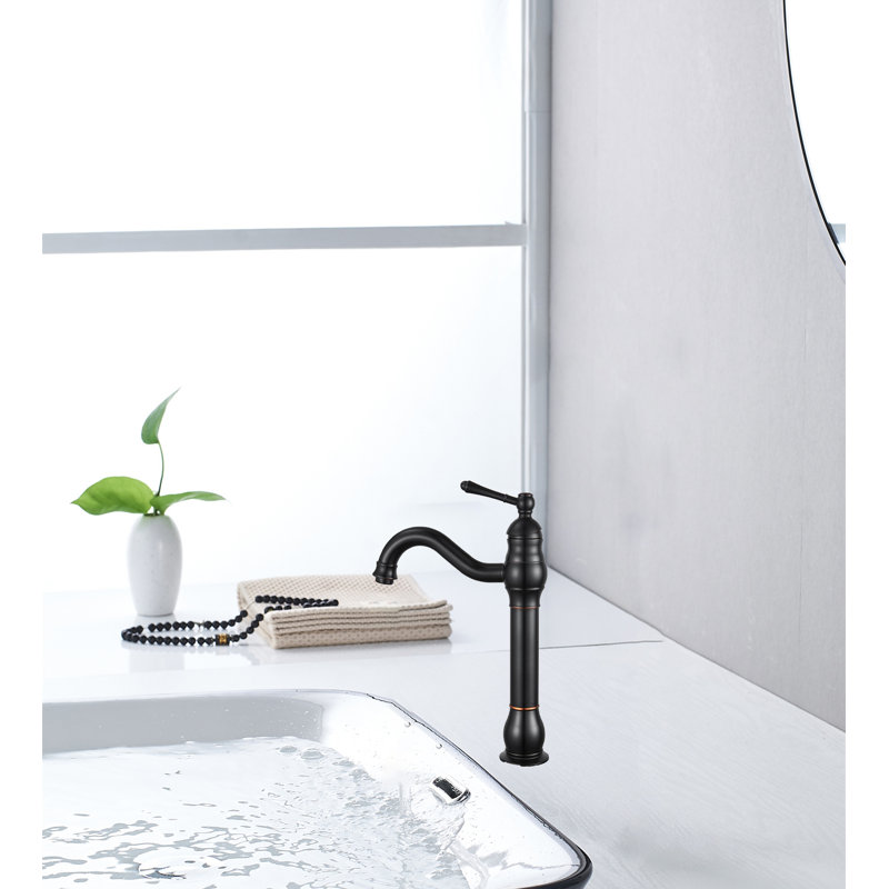 Heritage 360° Single-Handle Vessel Faucet With Pop-Up Drain, Oil Rubbed Bronze