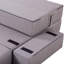 Élégant canapé-lit 2 places, gris, 49,2 po x 22,0 po x 29,5 po | Housse 100% polyester, mousse élastique pour un confort ultime | Se convertit en lit (49,2 po x 5,5 po x 78,7 po) | Parfait pour les petits espaces et les chambres d'amis