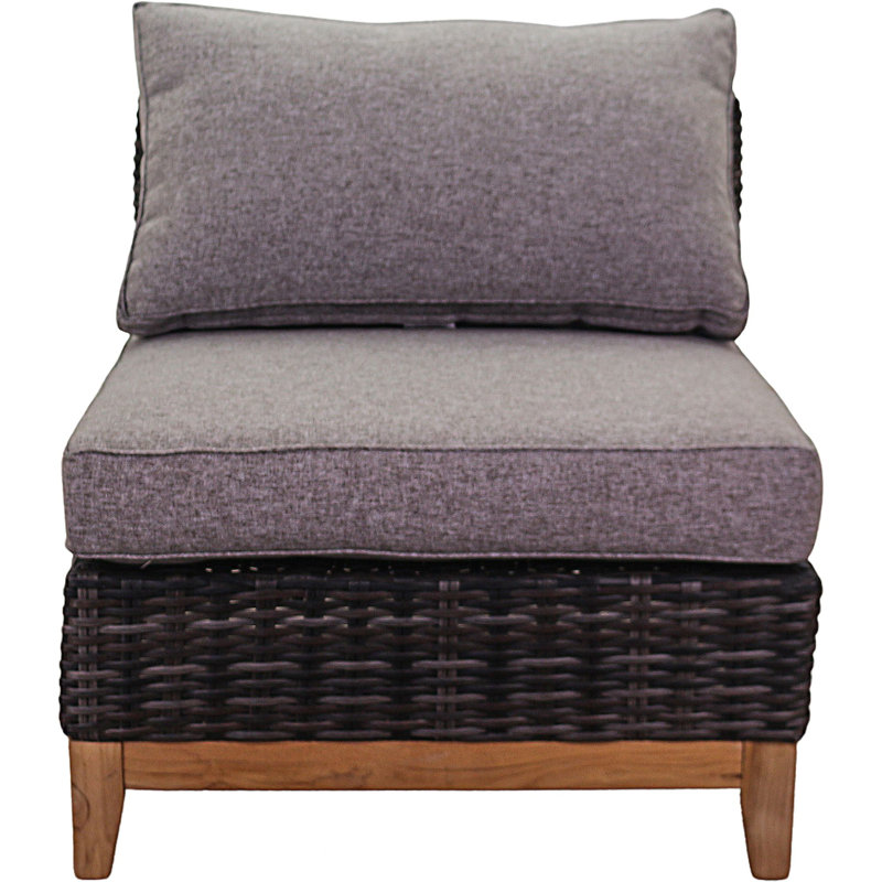 Chaise de terrasse avec coussins Terdell