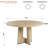 47" Round Pedestal Dining Table for 4-6, Space Saving Kitchen & Apartment Furniture-618996583