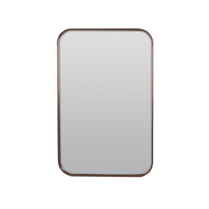 Brayden Studio® Metal Rectangle Wall Mirror | Wayfair
