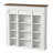 Mori 12-Bottle Cup Holder Display Case Wall Mounted, MDF Showcase