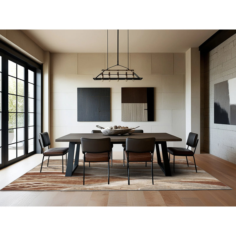 Shadowed Tides Rug, Rectangle 6' x 9'