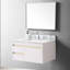Dessus de meuble-lavabo élégant en or 31 pouces, pierre frittée, évier et dosseret en céramique, plateau fabuleux doré, lavabo rectangulaire, 3 trous de robinet