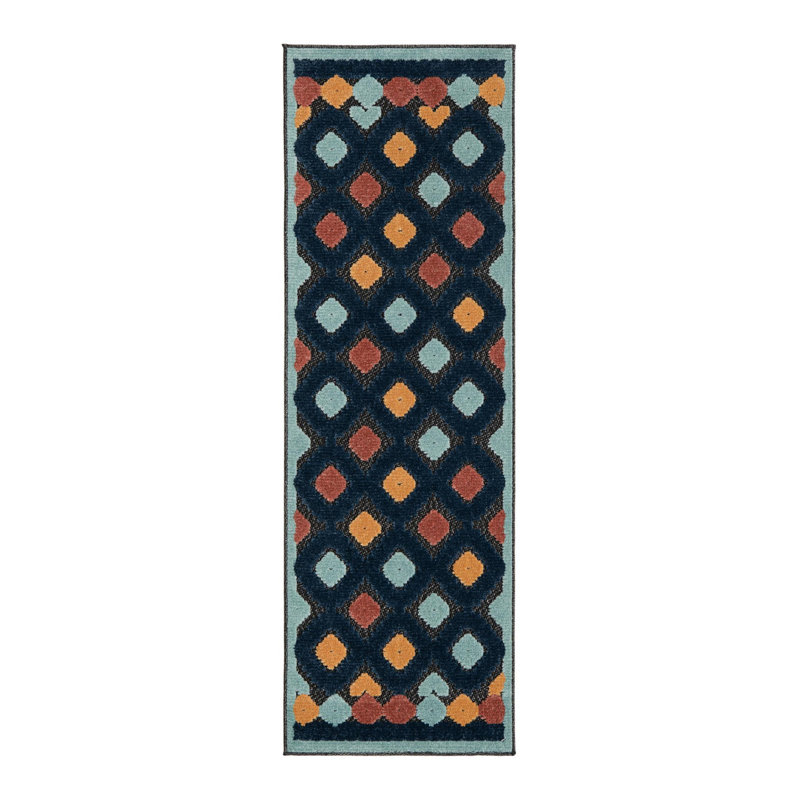 Tapis d'extérieur Haynie gris anthracite, Tapis de couloir 2 pi x 6 pi