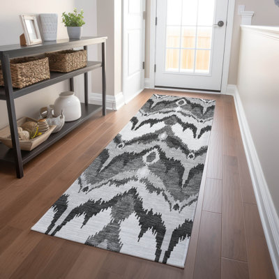 Premium Machine Washable Prisco Grey Rug