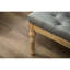 Banc de salle à manger capitonné en bois massif Habit, gris