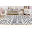 Tapis ivoire à poils longs Blakeley Geometri-565019415