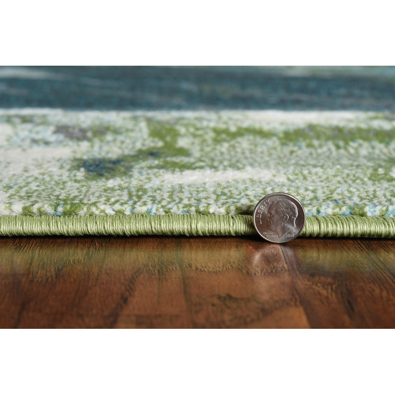 Strouth Abstract Indoor Rug, Rectangle 5' x 7'6"