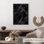 Motif abstrait géométrique noire II-812866465