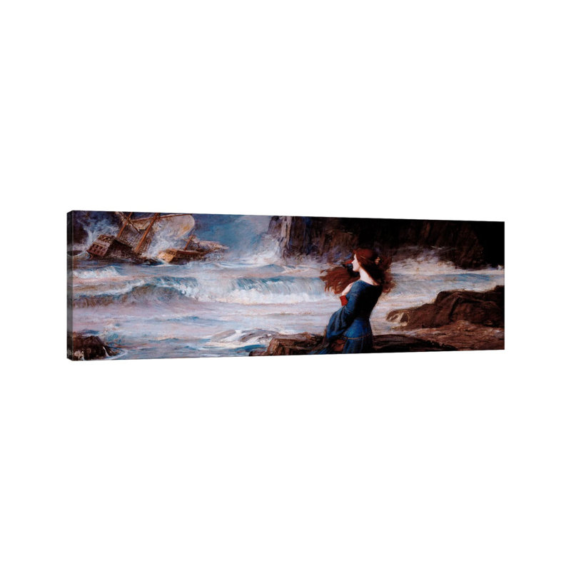 MirandaThe Tempest by William Waterhouse - Wrapped Canvas Panoramic Gallery-Wrapped Canvas Giclée