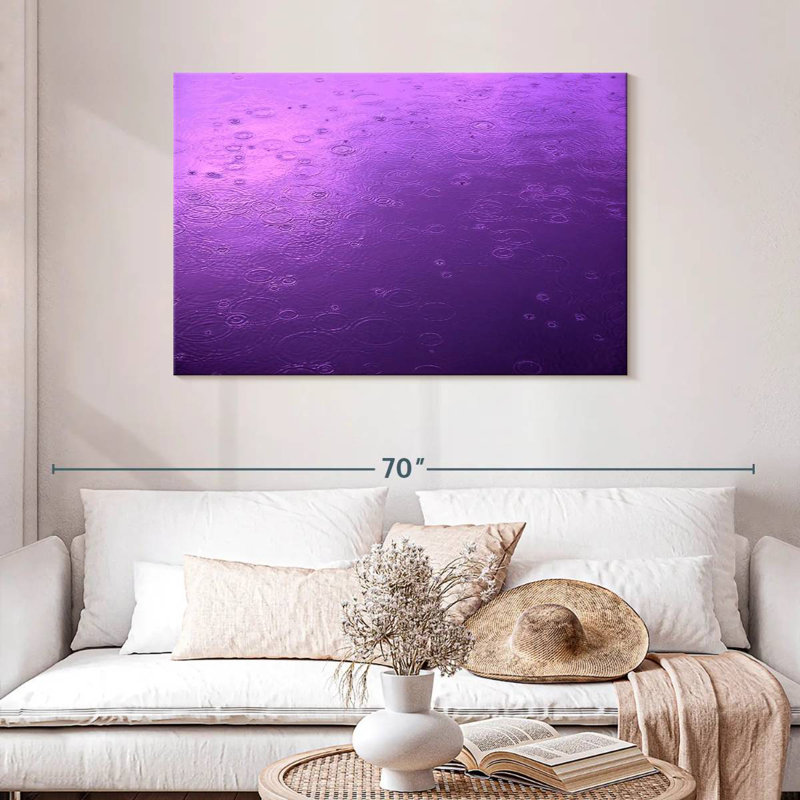 Vue de la pluie mauve Alvord, H 30 po x l 45 po
