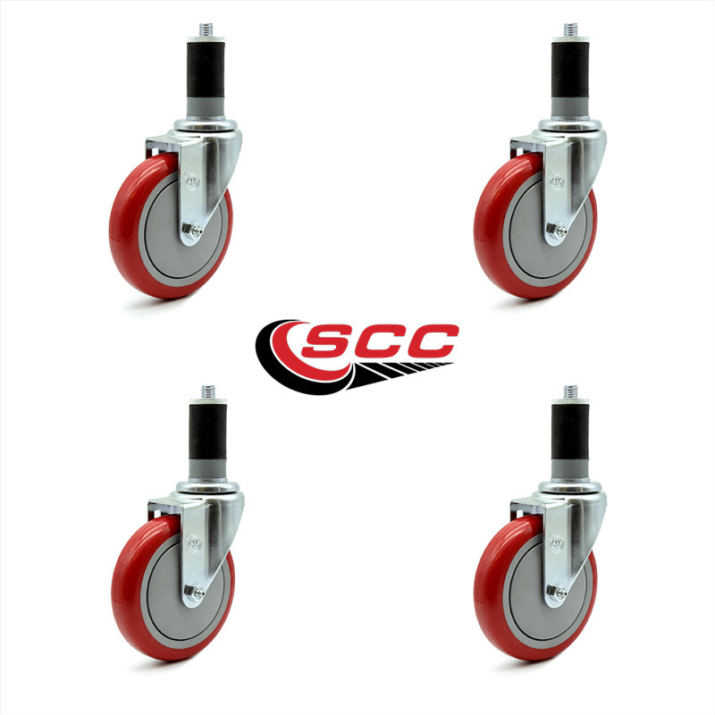 Expanding Stem Caster, Red