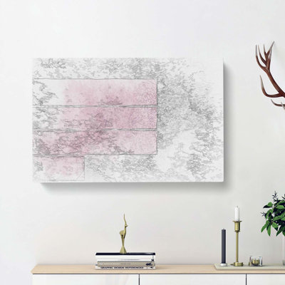 Stacked Bars in Abstract - Wrapped Canvas Drawing - Wrapped Canvas