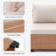 3-seat Outdoor Patio Sofa With Cushions