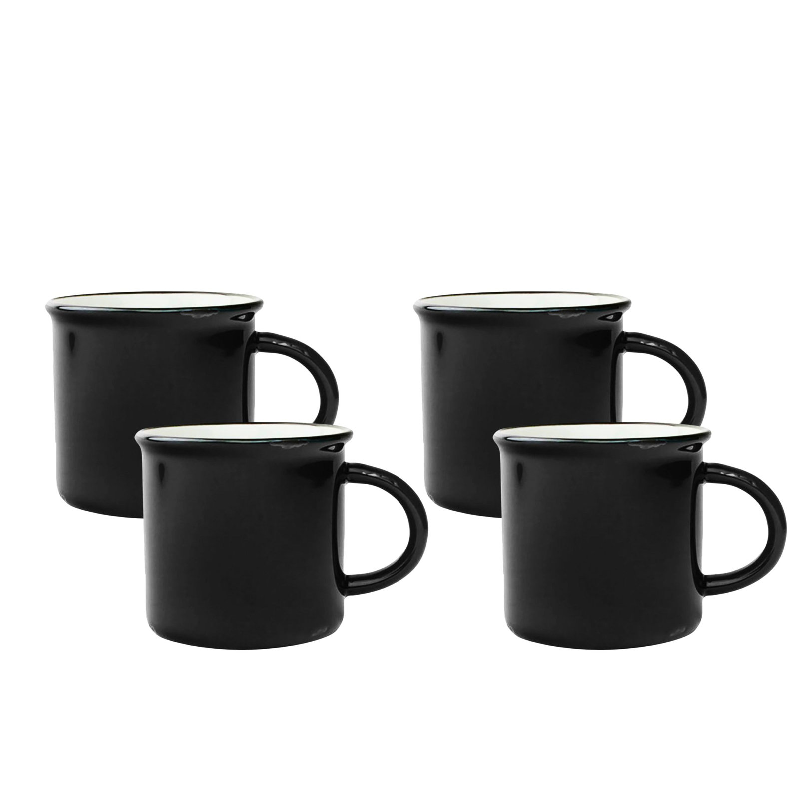 Canvas Home Tinware Stoneware Coffee Mug 16oz, Black
