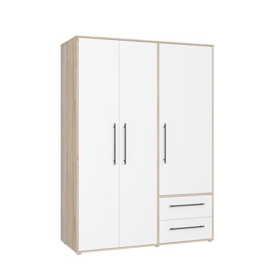 Mijah 3 Door Manufactured Wood Wardrobe