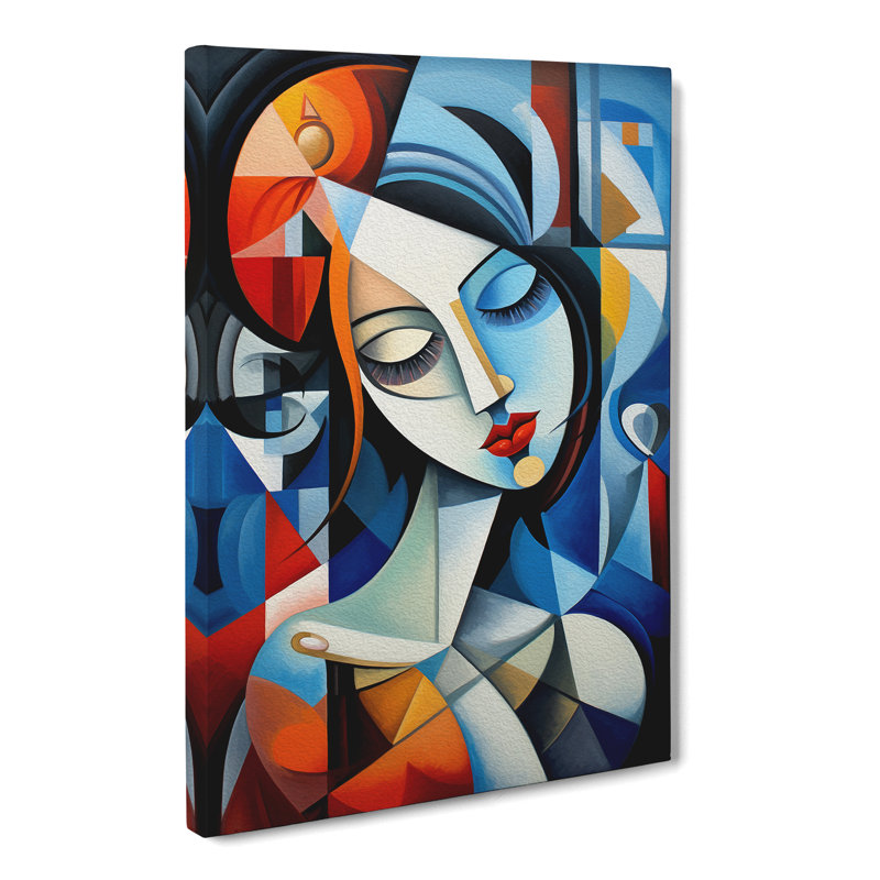 Courtesan Cubism No.2 - No Frame Print, 76cm H x 50cm W x 3cm D