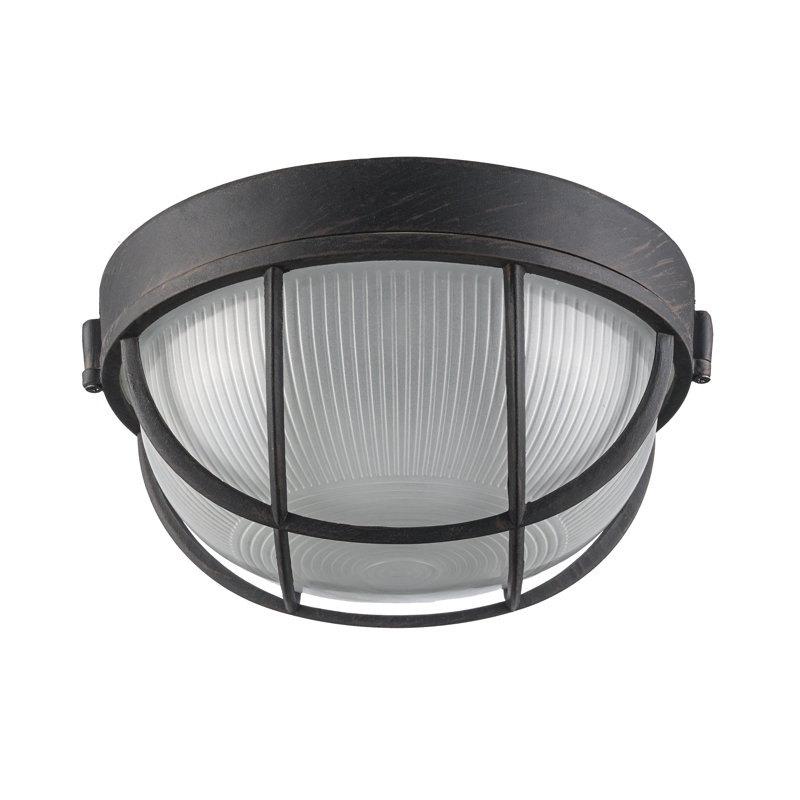 Luminaire à cloison d'extérieur Mindi, rouille, H 10 po x l 10 po