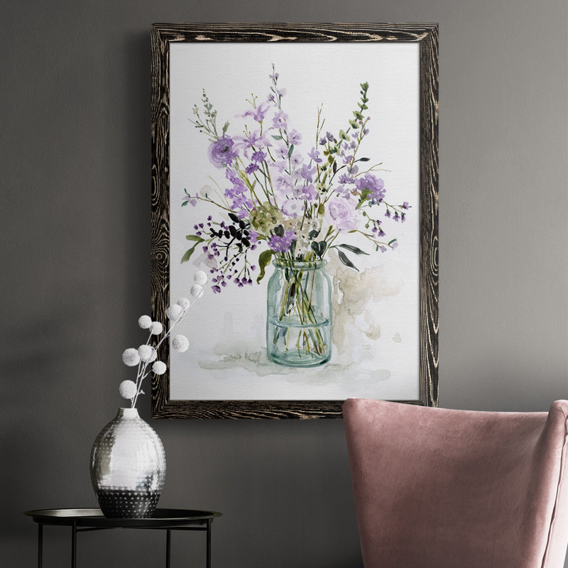 «Everhart Purple Passion II», reproduction d'art sur toile simple, Noir, H 43,5 po x l 31,5 po x P 1 po