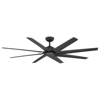 Roboto XL Indoor/Outdoor 8-Blade Smart Ceiling Fan 70" and Remote Control Included, Works With Alexa and iOS / Android App