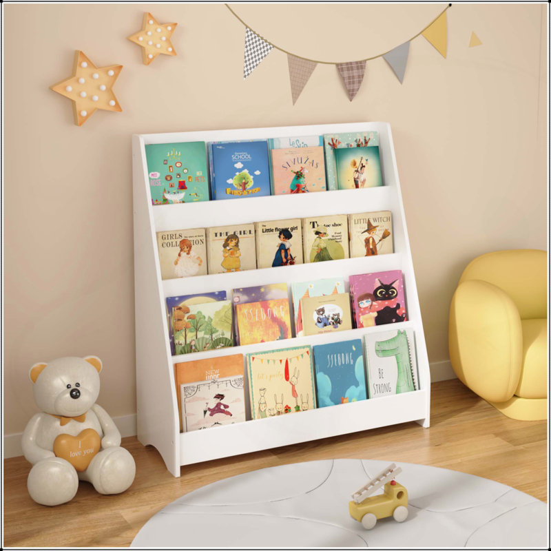 Bibliothèque pour enfants polyvalente à 4 niveaux pour organiser les espaces et améliorer les environnements d'apprentissage