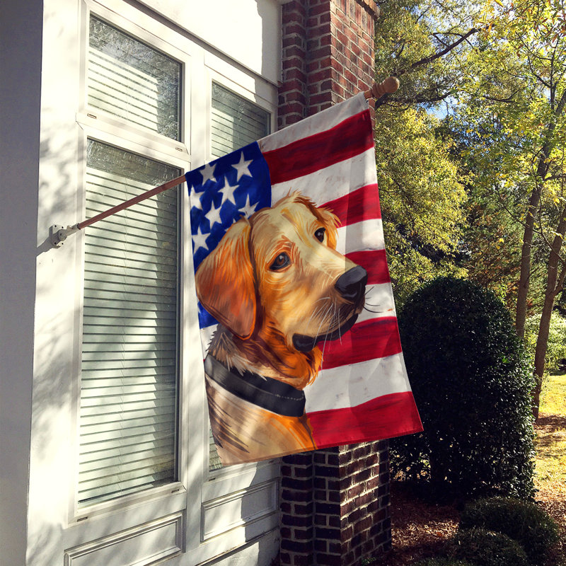 Polyester à 2 côtés 28 x 40 po drapeau maison, Chien de Schiller