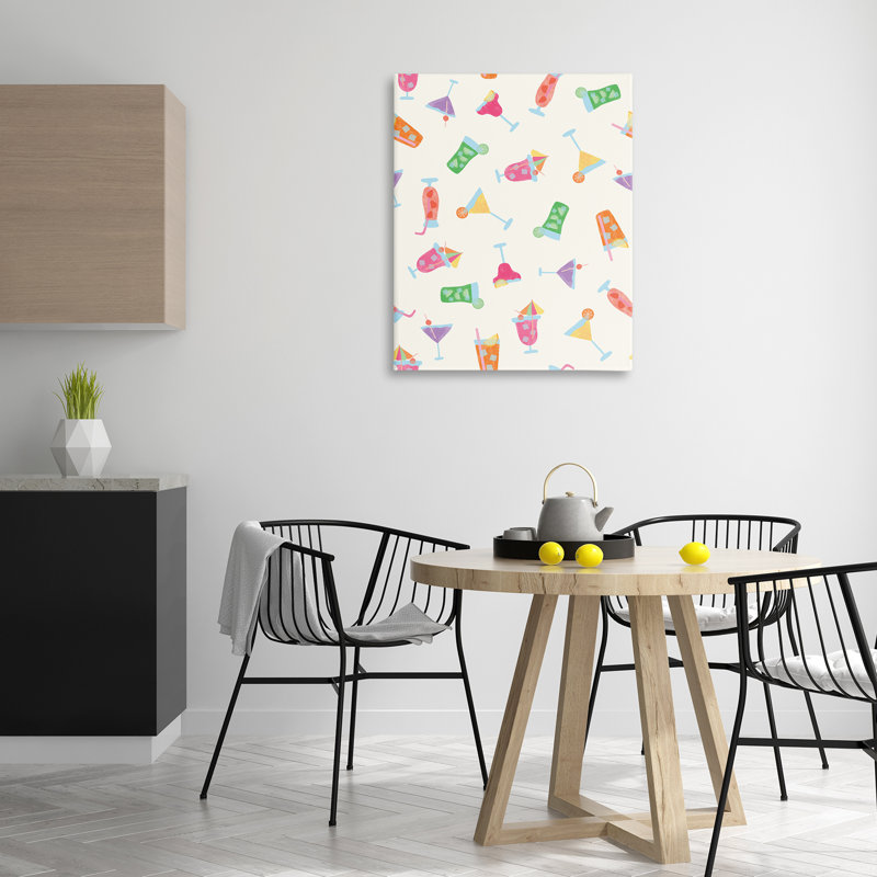 "Summertime Cocktail", art mural sur toile par Taylor Shannon Designs, H 40 po x l 30 po