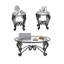 Ensemble de 3 tables basses en verre trempé, table basse décorative elliptique avec tables d'appoint rondes, table basse de chambre à coucher avec fabrication robuste pour le salon