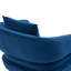 Chaise d'appoint rembourrée en tissu de velours texturé avec support en métal House Hold-1606769335