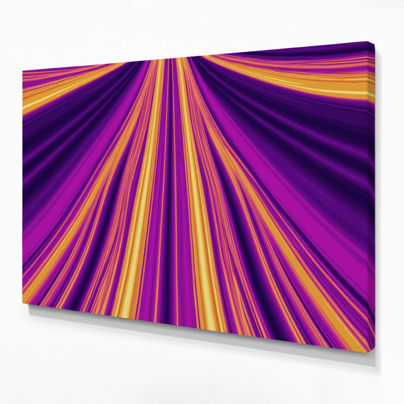 "Gradient Abstract 84", art mural sur toile mauve, H 8 po x l 10 po