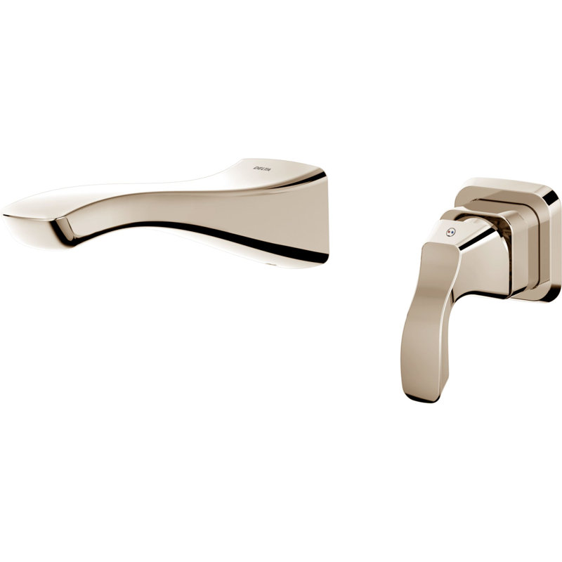 Tesla Wall Mounted Bathroom Faucet, Brilliance Polished Nickel