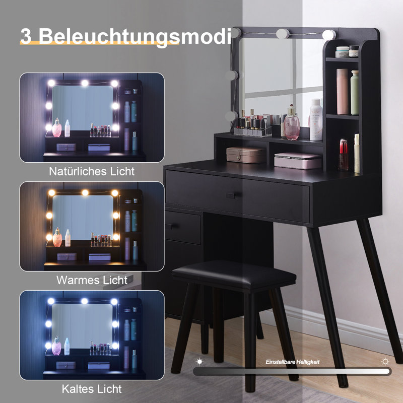Kasandra Dressing Table with Mirror