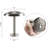  2 Pcs Curtain Holdback for Curtains Wall Mounted Metal Drapery Hook for Door Window Treatment(Silver)