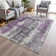 Machine Washable Indoor/Outdoor Xhevrie Purple Rug