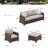 Argyri 9-Person Wicker Patio Conversation Set with Fire Pit-87054263-87292005