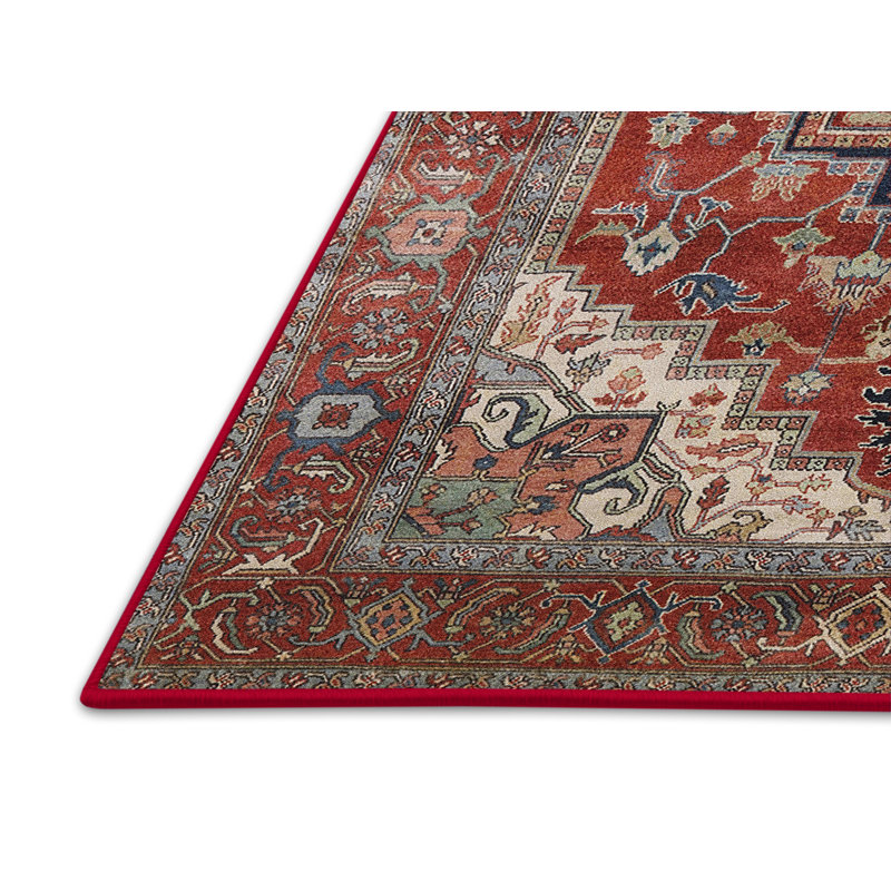 Tapis oriental orange / brun, Tapis de couloir 2 pi x 5 pi