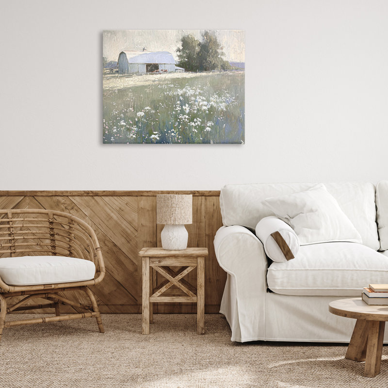 "Peaceful Farm Pasture", art mural par Ramona Murdock, H 30 po x l 40 po