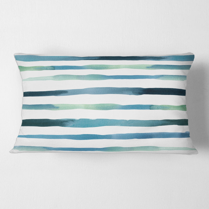 Aquatic Verticals Rectangular Pillow Cover & Insert