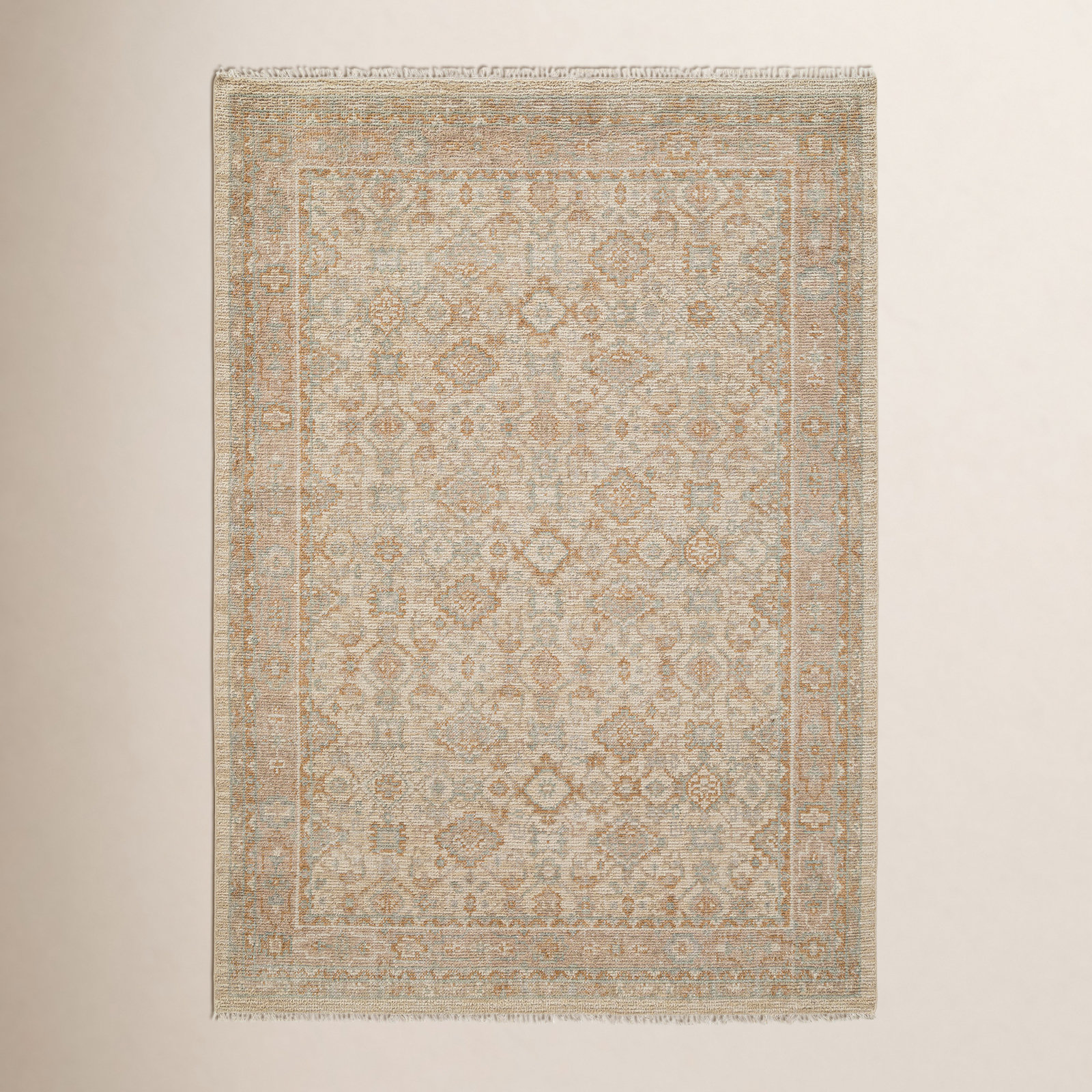 Hand-Knotted Oriental Wool Rug, Rectangle 2"x 3"