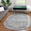 Tapis bleu abstrait Alissa-425458441