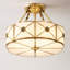 Lustre tambour moderne 4 lumières 17 po