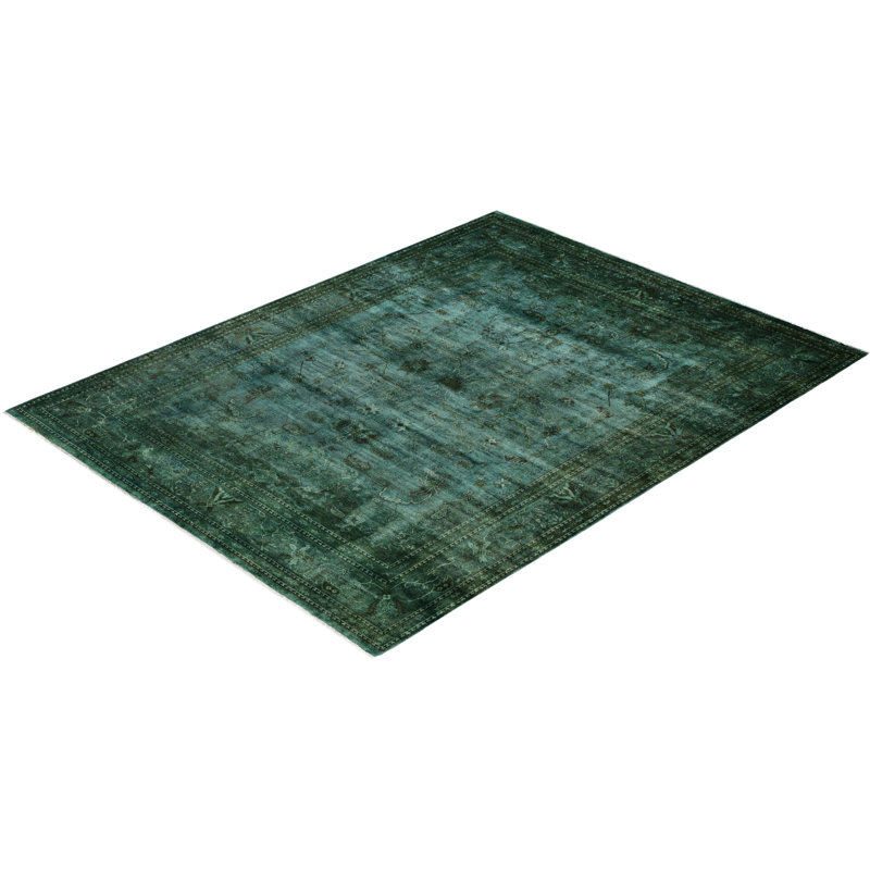 Tapis unique en laine 8 pi 1 po x 10 pi 4 po Huckstep