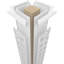 Hampton Square non-effilé avec colonne toscane et base toscane-70789621